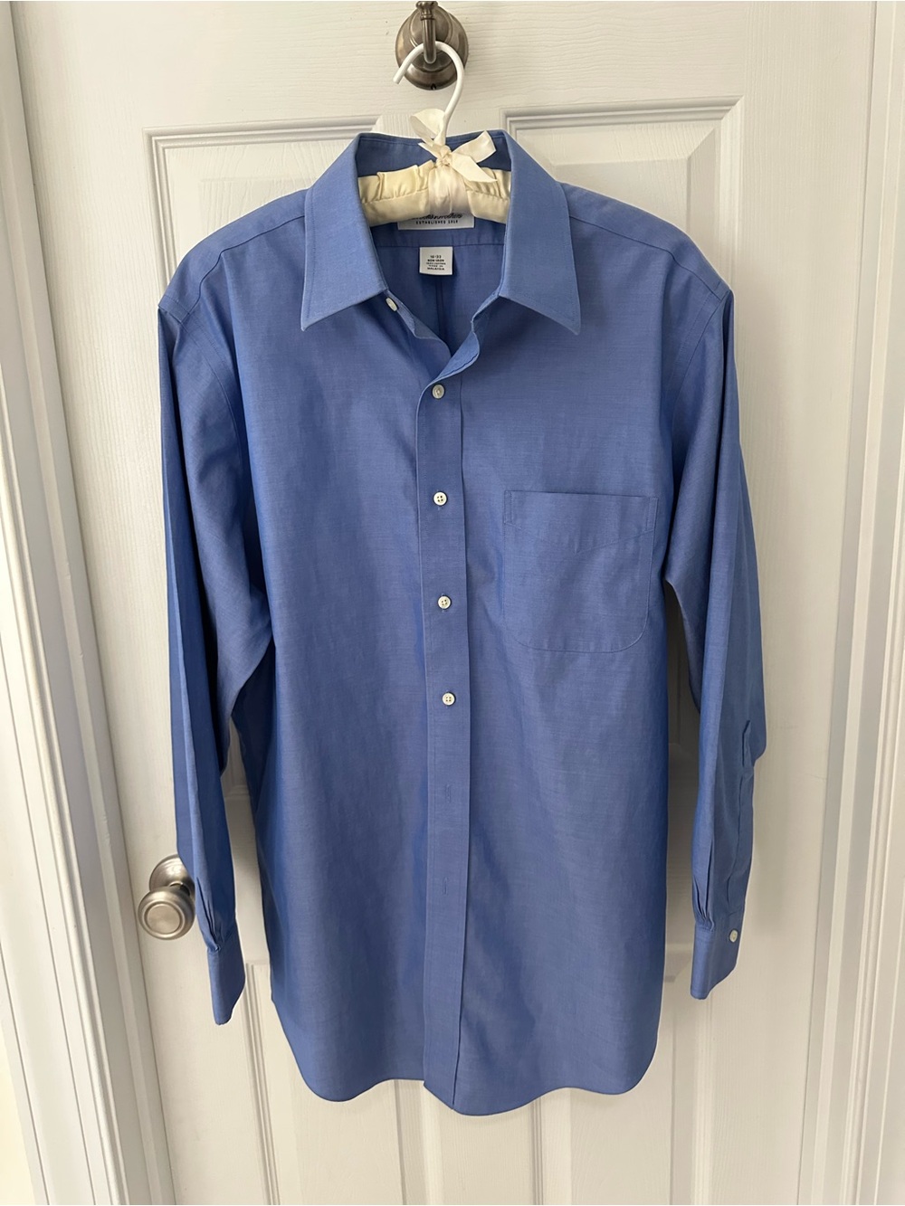 Brooks Brothers Light Blue Dress Shirt with Point Collar